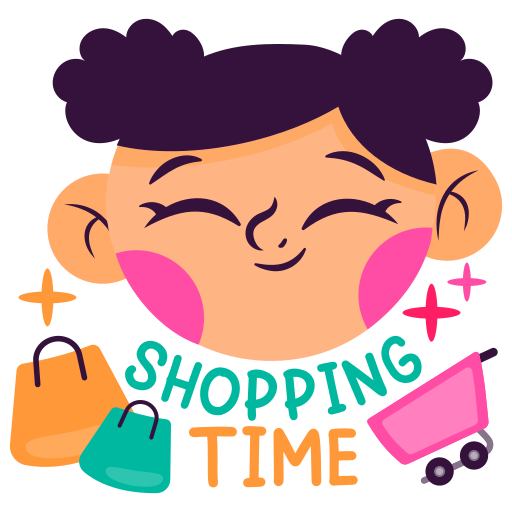 Shopping free sticker Shopping free sticker