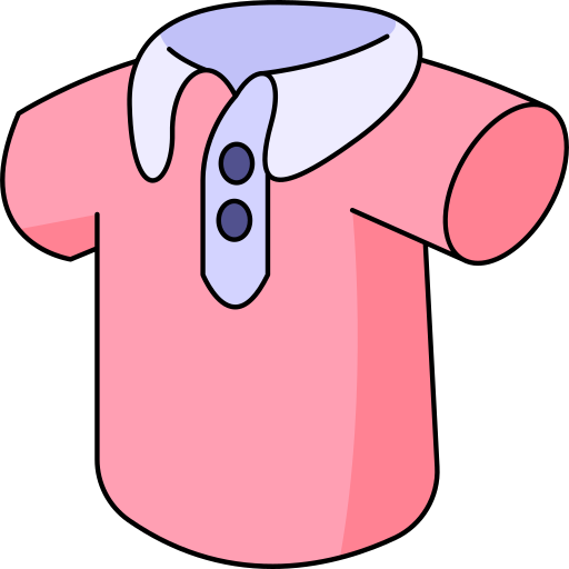 Shirt Generic Thin Outline Color icon