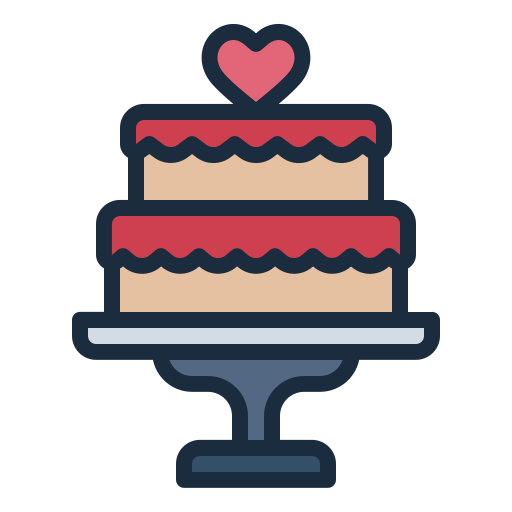 Wedding cake Generic Outline Color icon