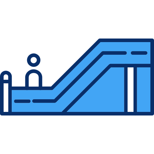 Escalator Generic Blue icon