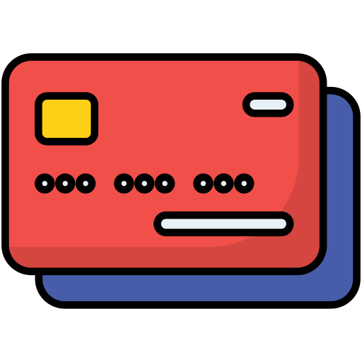 Bank Card Generic Outline Color icon