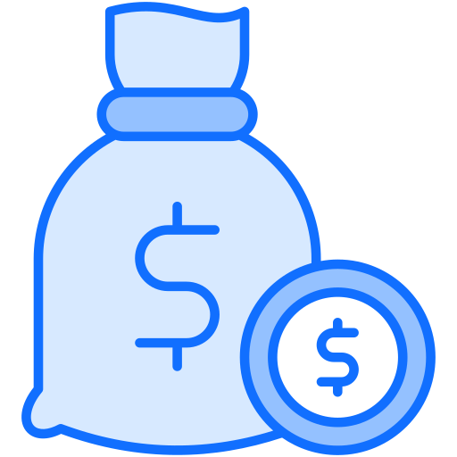 bolsa de dinero icono gratis