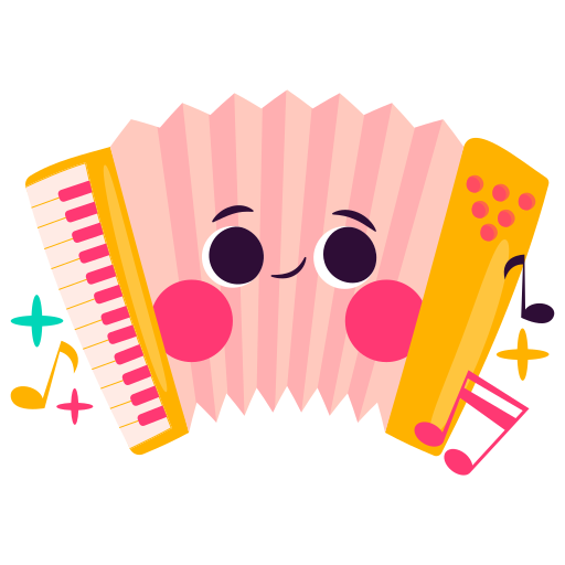Accordion free sticker Accordion free sticker