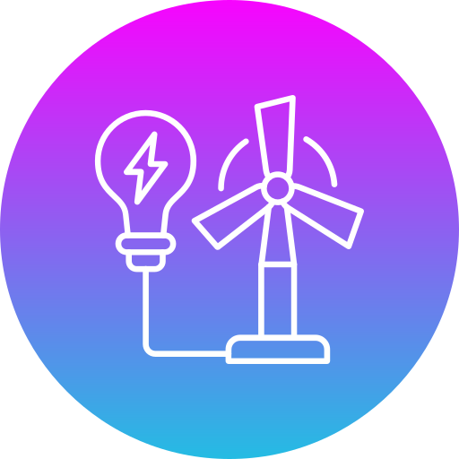 energía eólica icono gratis