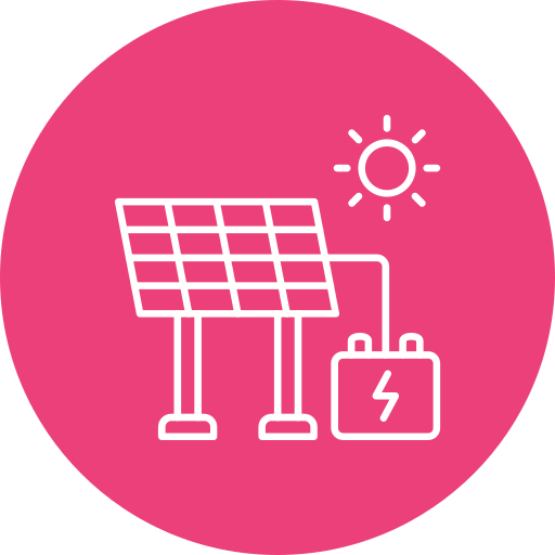 energía solar icono gratis