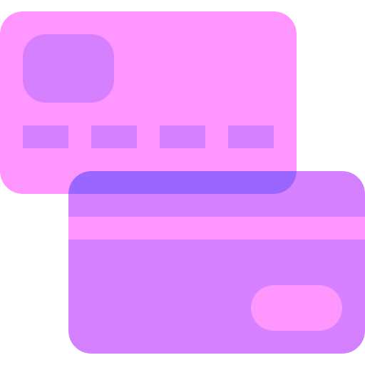 Credit card Basic Sheer Flat icon