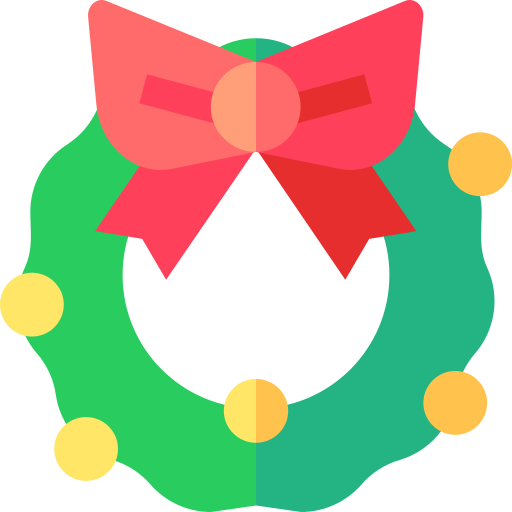 corona de navidad icono gratis