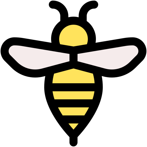 Bee Generic Outline Color icon