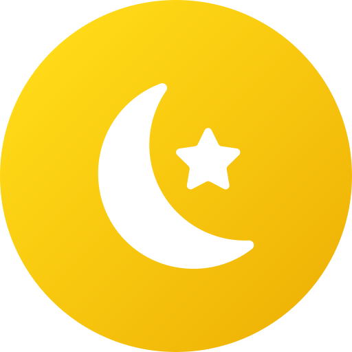 luna y estrellas icono gratis