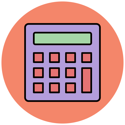 Calculator Generic Outline Color icon