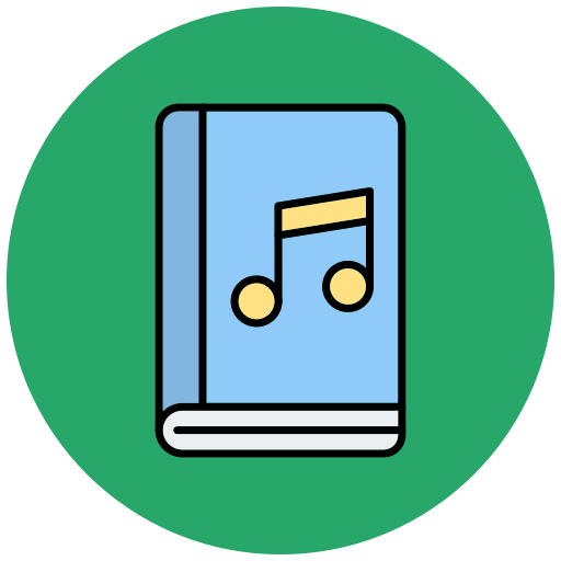 libro de música icono gratis