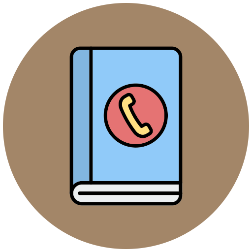 directorio telefónico icono gratis