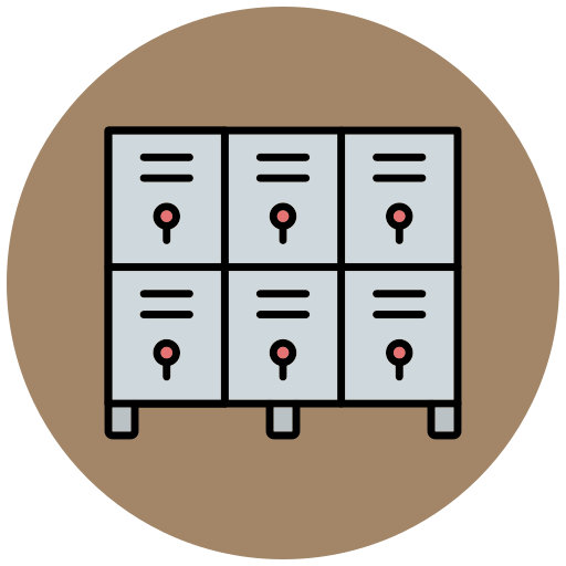 casilleros icono gratis