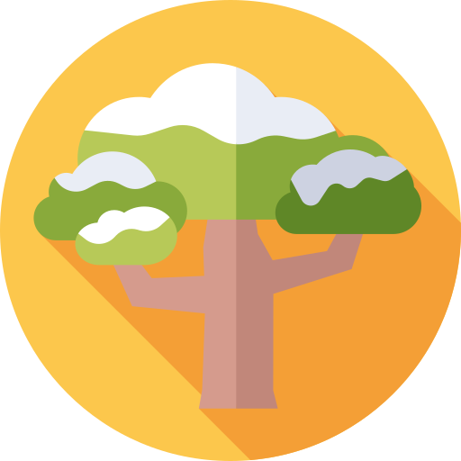 Tree Flat Circular Flat icon