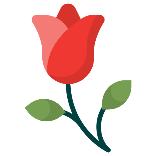 rosa roja icono gratis