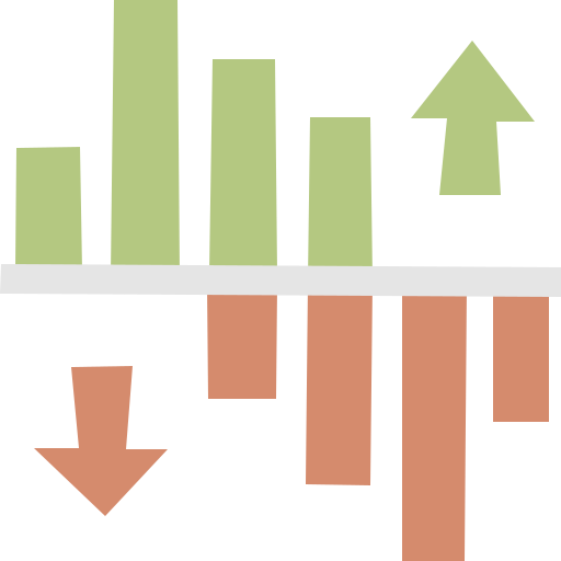 gráfico de barras icono gratis