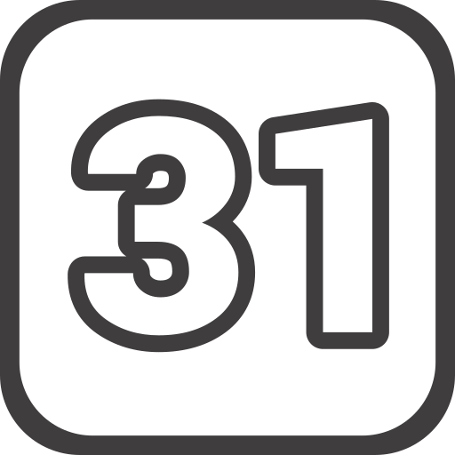 31 Icône gratuit 31 Icône gratuit