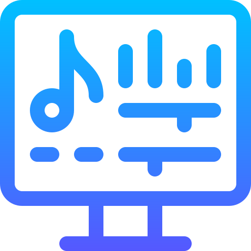 edición de música icono gratis