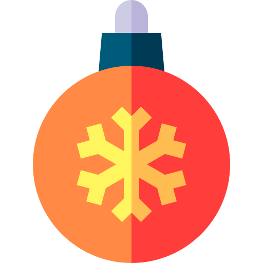 Christmas ball Basic Straight Flat icon