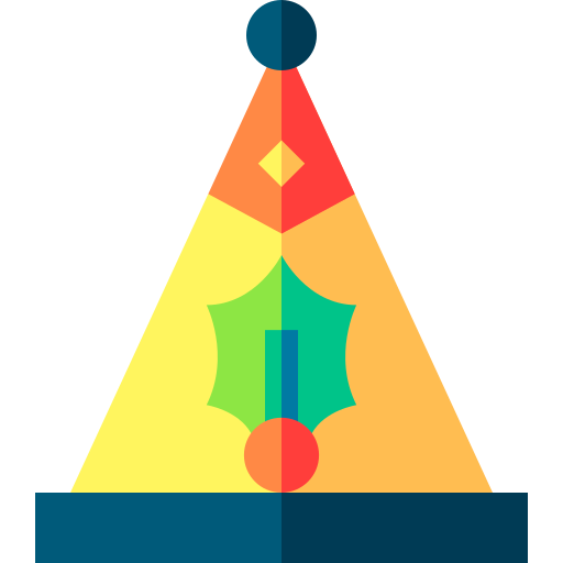Party Hat Basic Straight Flat icon