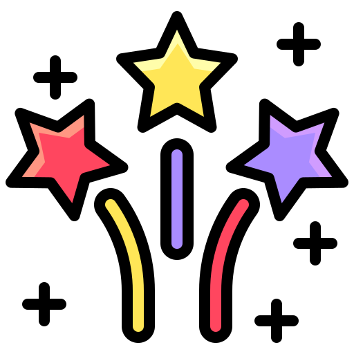 Celebration Generic Outline Color Icon