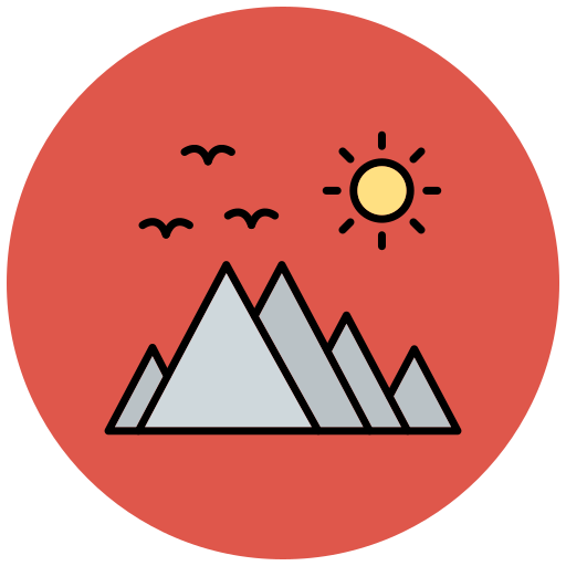 Mountain Generic Outline Color icon