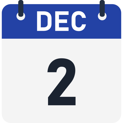 2 de diciembre icono gratis