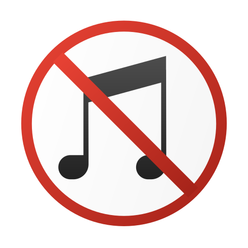 pas de musique Icône gratuit pas de musique Icône gratuit