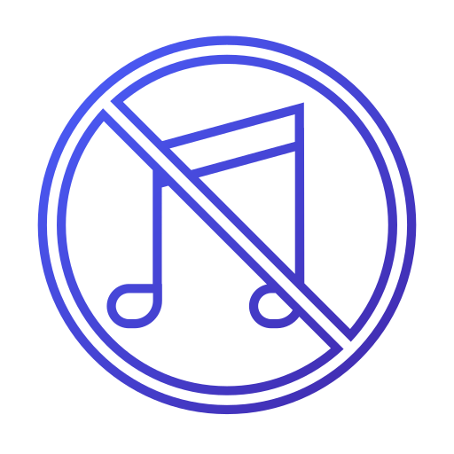 sem música grátis ícone sem música grátis ícone