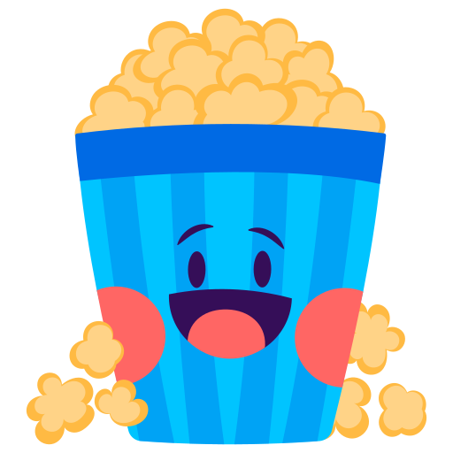 Popcorn free sticker Popcorn free sticker