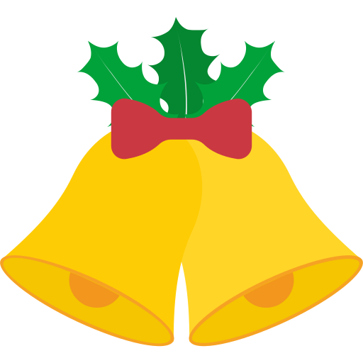 Christmas Bell With Bow And Leaves, Bell, Christmas, Outline PNG  Transparent Image and Clipart for Free Download