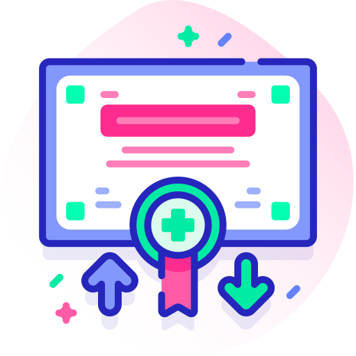certificado icono gratis