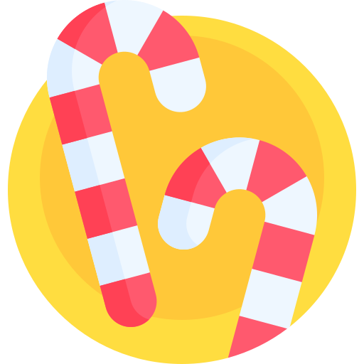 Candy cane free icon