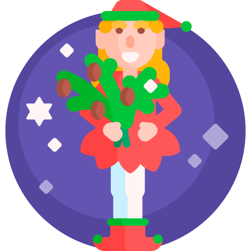 decoraciones de navidad icono gratis