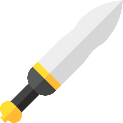 Sword Basic Straight Flat icon