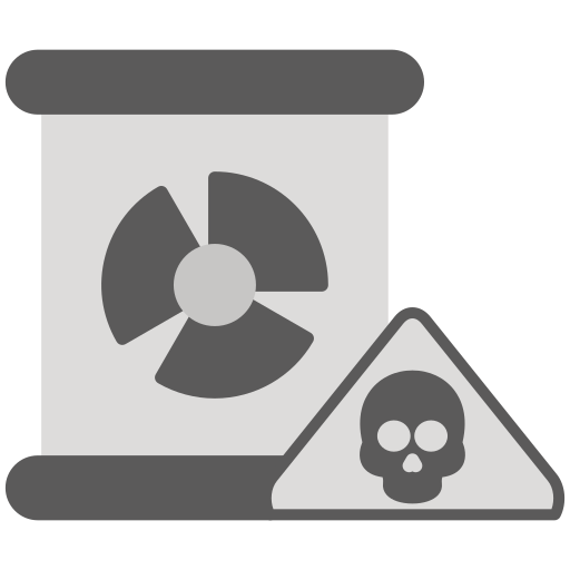 Peligro nuclear icono gratis