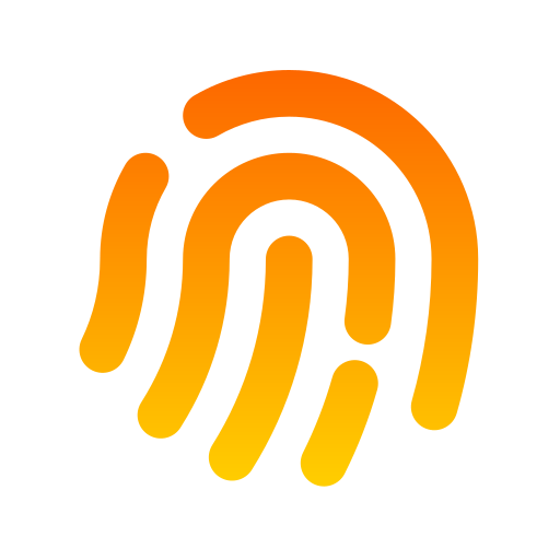 Fingerprint Generic Gradient icon