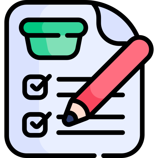 Shopping list Kawaii Lineal color icon