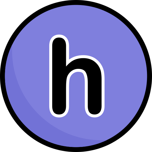 Letter h Generic Outline Color icon