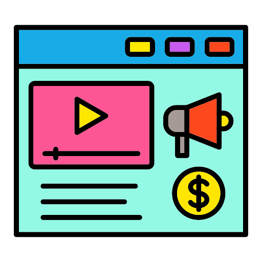 vídeo marketing icono gratis