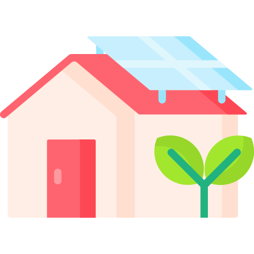 casa ecológica icono gratis