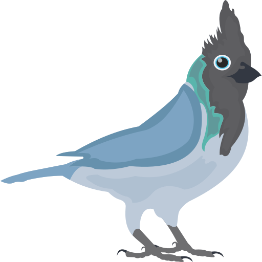 Blue Jay Bird SVG PNG EPS Instant Download Digital 