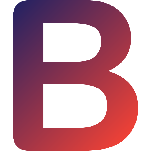 Letter B Generic Gradient Icon