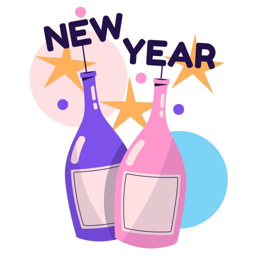 año nuevo gratis sticker