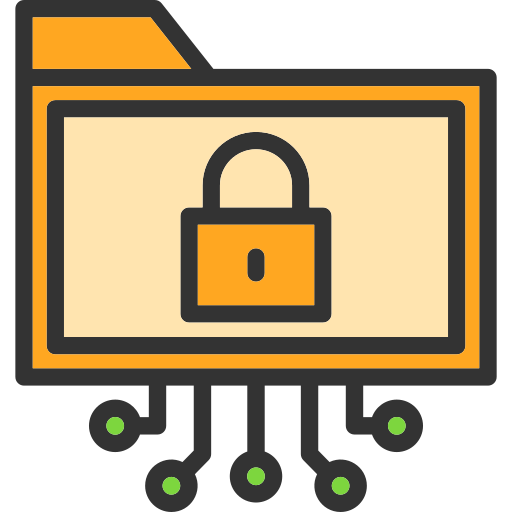 cifrado de datos icono gratis