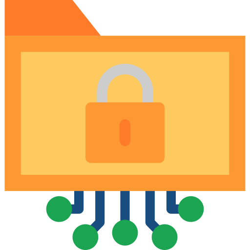 cifrado de datos icono gratis