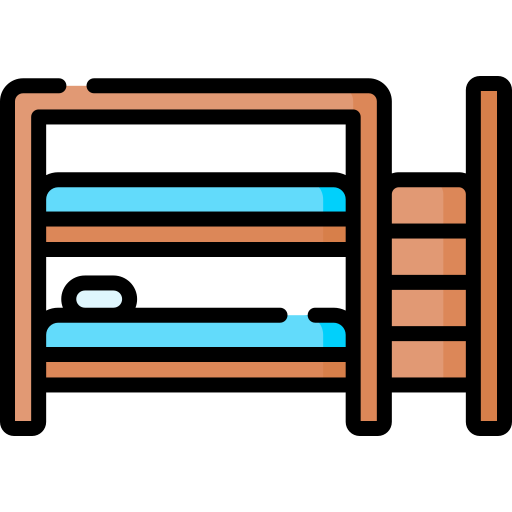 Bunk bed Special Lineal color icon