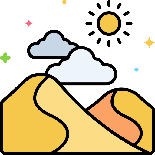 Desert Generic Outline Color icon