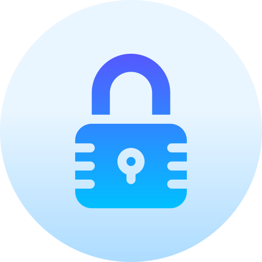 Security Basic Gradient Circular icon