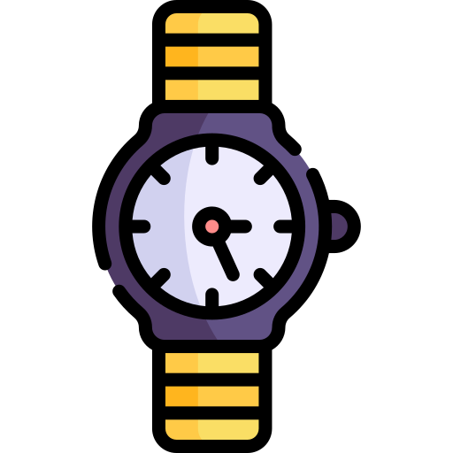 reloj de mano icono gratis